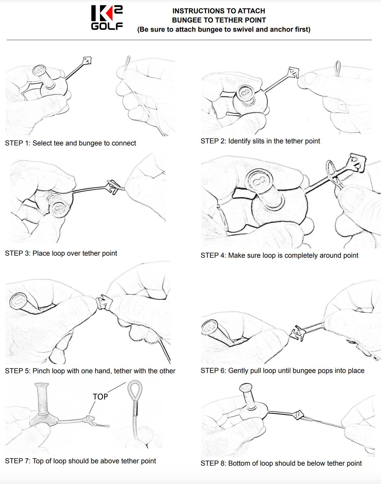 Bungee to Tether Point Instructions